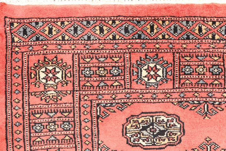 Indian Red Bokhara 3' 1 x 4' 11 - No. 44097 - ALRUG Rug Store