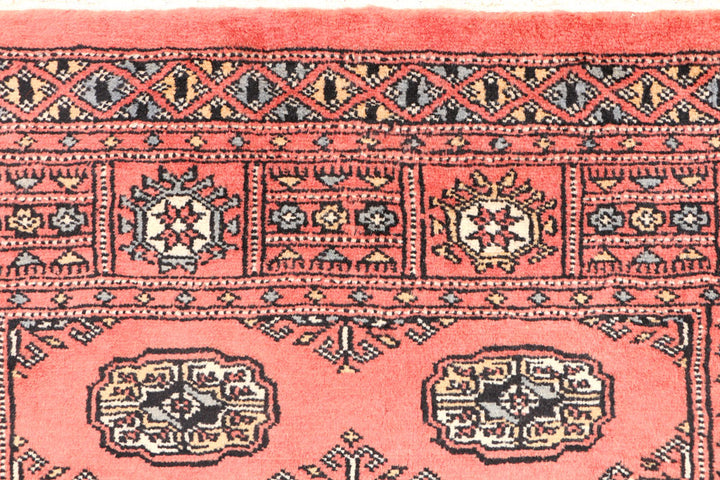 Indian Red Bokhara 3' 1 x 4' 11 - No. 44097 - ALRUG Rug Store