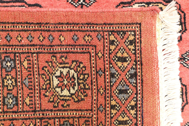 Indian Red Bokhara 3' 1 x 4' 11 - No. 44097 - ALRUG Rug Store