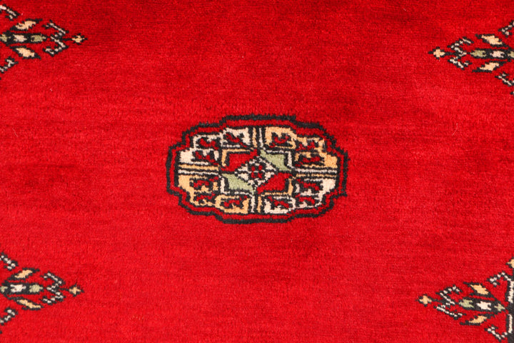 Red Bokhara 3' 1 x 5' 2 - No. 44100 - ALRUG Rug Store