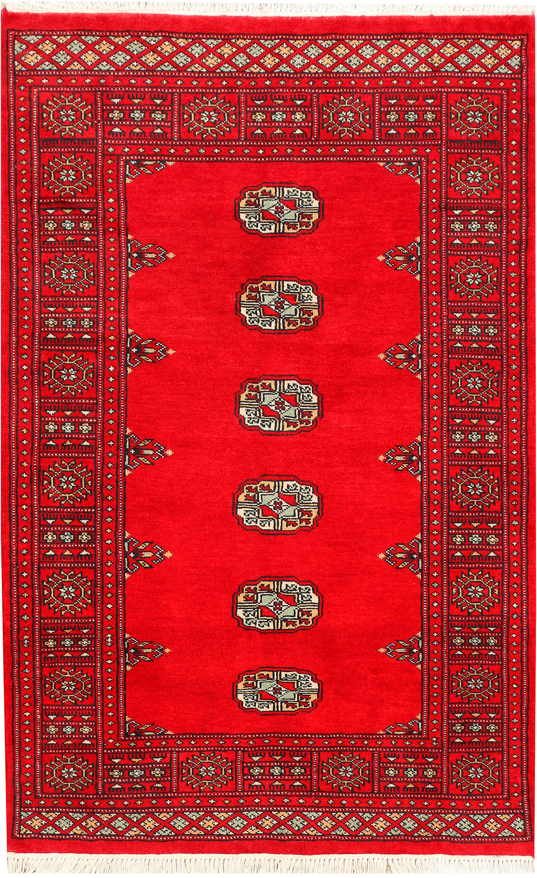 Red Bokhara 3' x 4' 9 - No. 44102 - ALRUG Rug Store