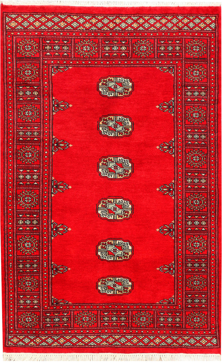 Red Bokhara 3' x 4' 9 - No. 44102 - ALRUG Rug Store