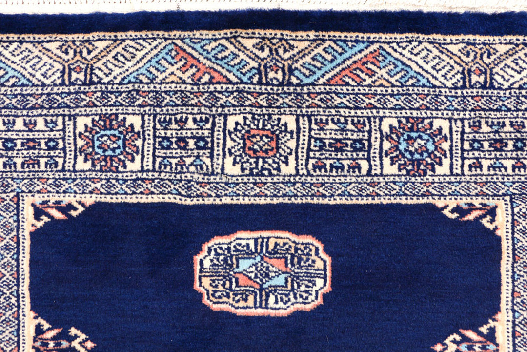 Midnight Blue Bokhara 3' 1 x 5' 2 - No. 44103