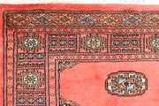 Indian Red Bokhara 3' x 4' 10 - No. 44105 - ALRUG Rug Store
