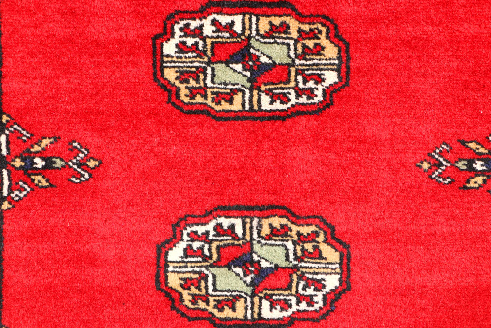 Red Bokhara 3' 1 x 5' 3 - No. 44106 - ALRUG Rug Store
