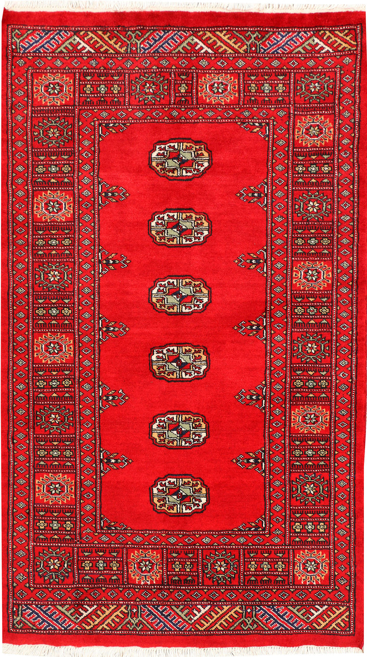 Red Bokhara 3' 1 x 5' 3 - No. 44106 - ALRUG Rug Store
