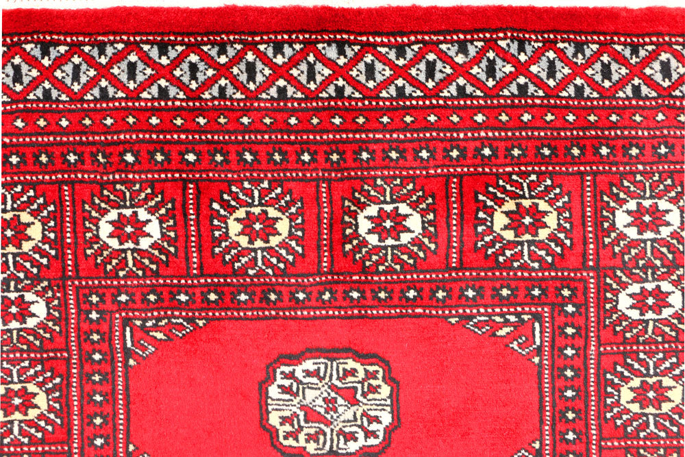 Red Bokhara 3' x 4' 11 - No. 44108 - ALRUG Rug Store