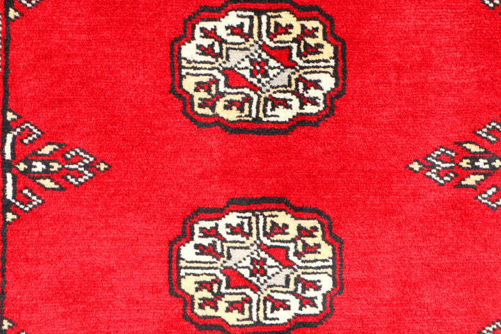 Red Bokhara 3' x 4' 11 - No. 44108 - ALRUG Rug Store