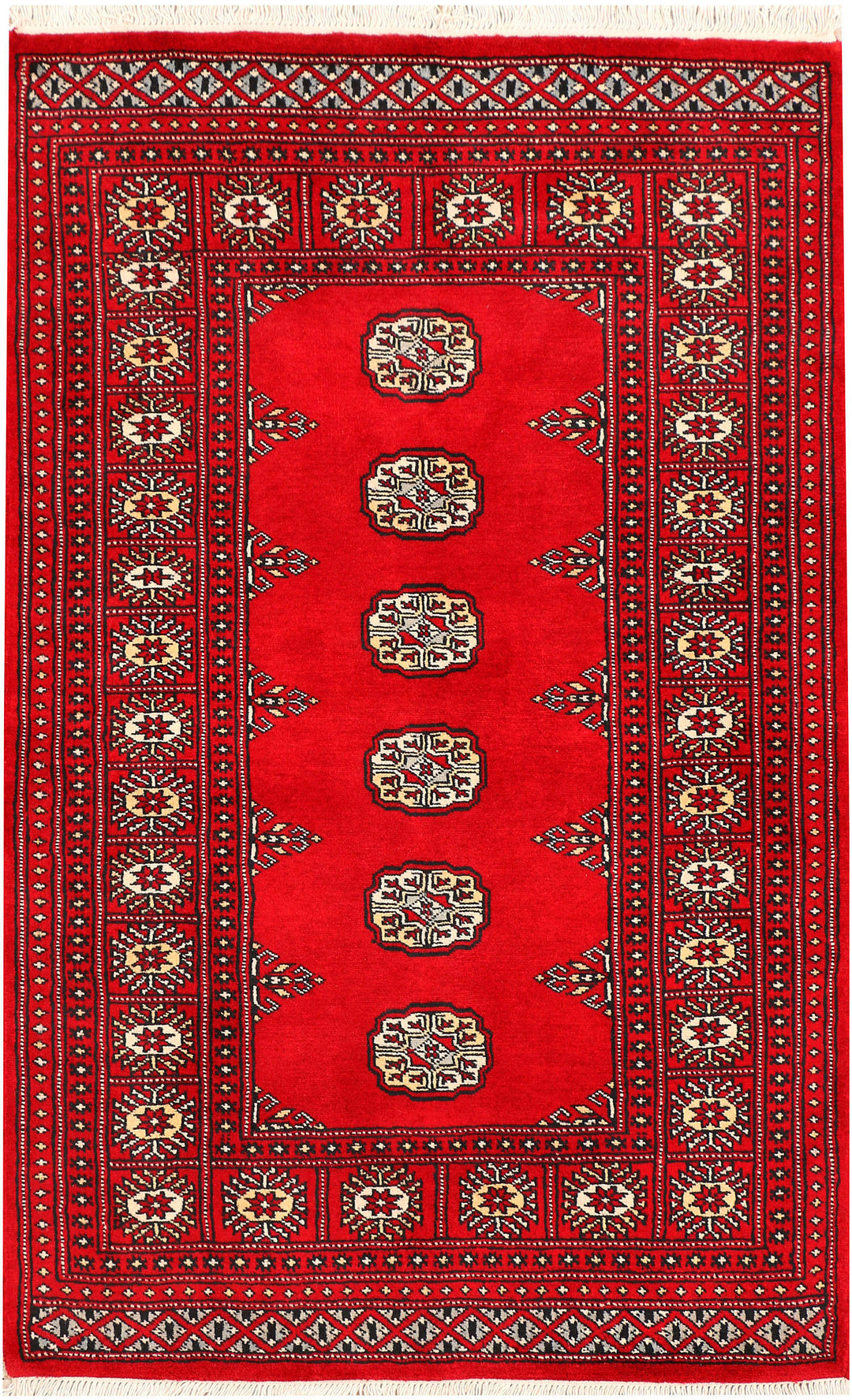 Red Bokhara 3' x 4' 11 - No. 44108 - ALRUG Rug Store