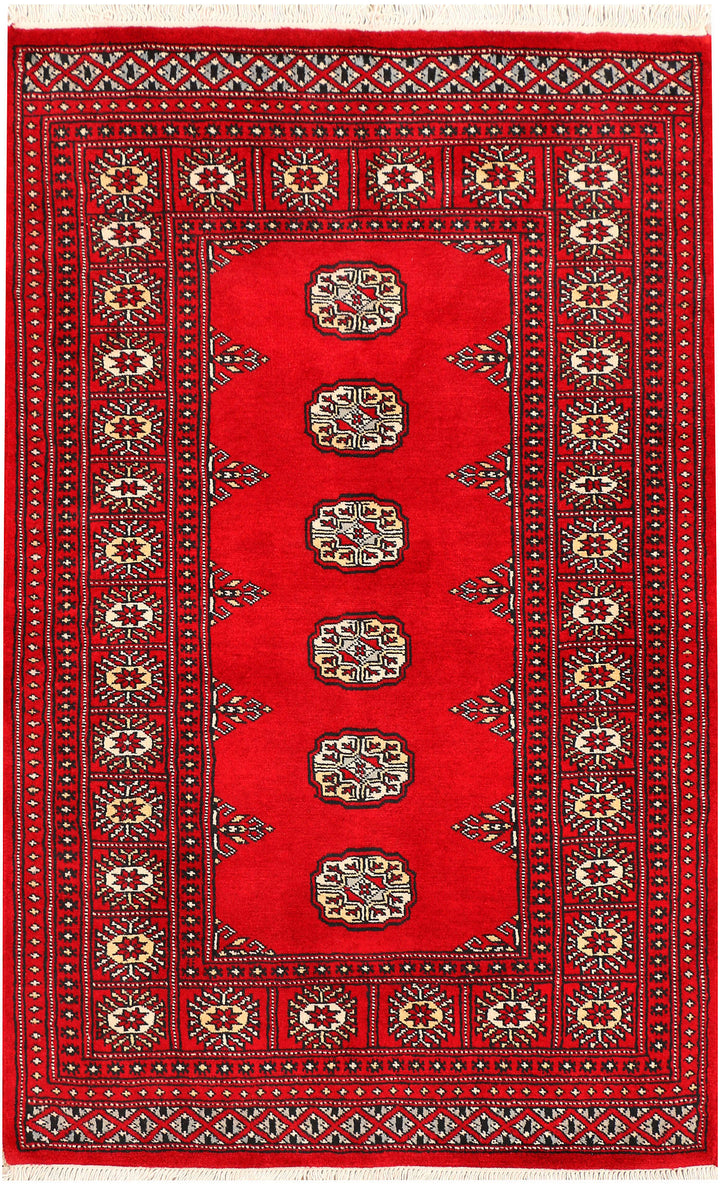 Red Bokhara 3' x 4' 11 - No. 44108 - ALRUG Rug Store