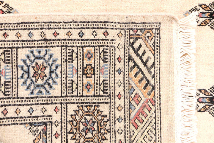 Ivory Bokhara 2' 11 x 5' 7 - No. 44111 - ALRUG Rug Store