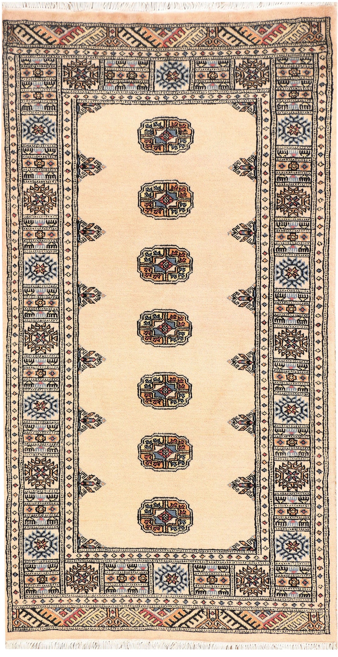 Ivory Bokhara 2' 11 x 5' 7 - No. 44111 - ALRUG Rug Store