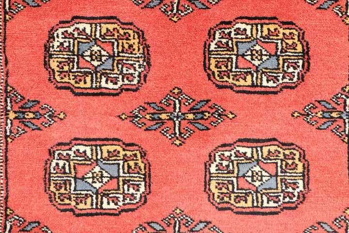 Indian Red Bokhara 3' 1 x 5' 3 - No. 44113 - ALRUG Rug Store