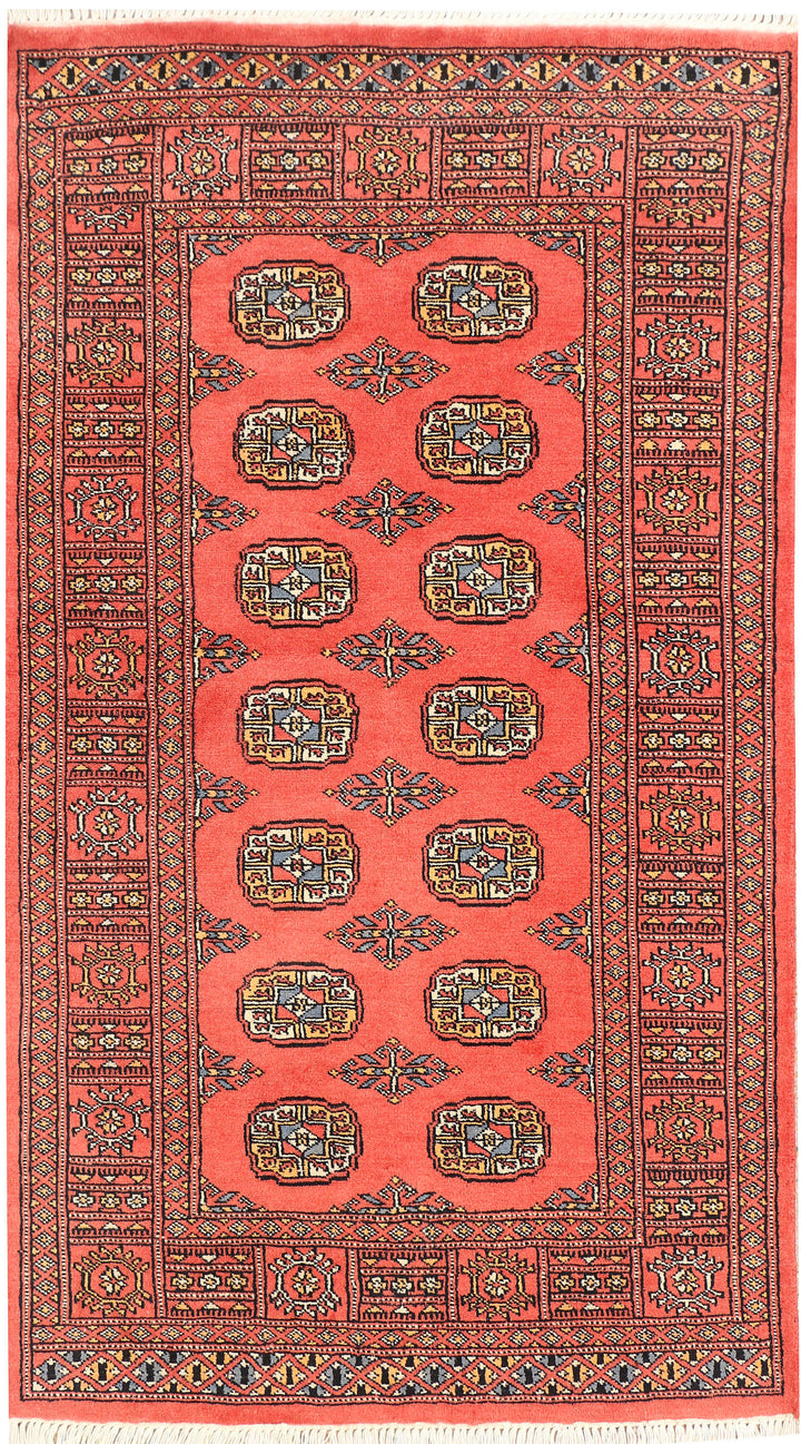 Indian Red Bokhara 3' 1 x 5' 3 - No. 44113 - ALRUG Rug Store