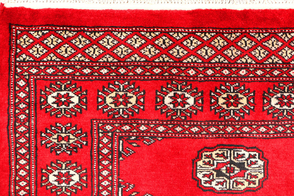 Red Bokhara 3' 1 x 4' 9 - No. 44114 - ALRUG Rug Store