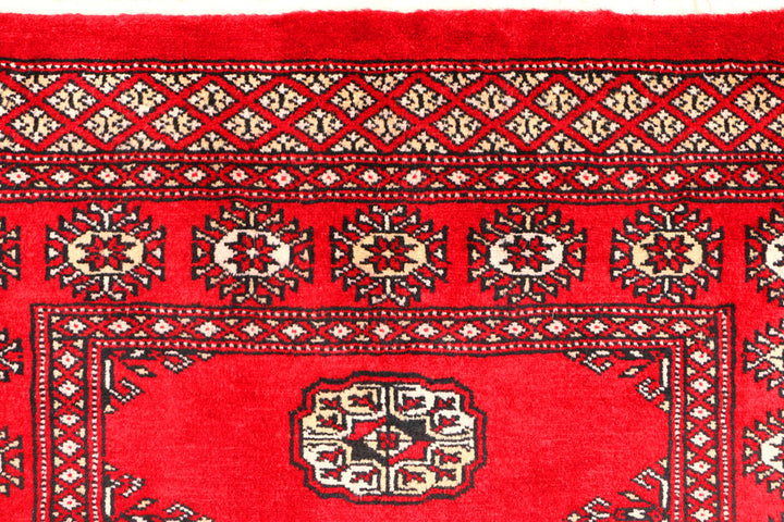 Red Bokhara 3' 1 x 4' 9 - No. 44114 - ALRUG Rug Store