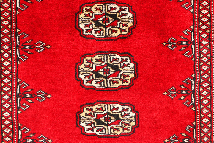 Red Bokhara 3' 1 x 4' 9 - No. 44114 - ALRUG Rug Store