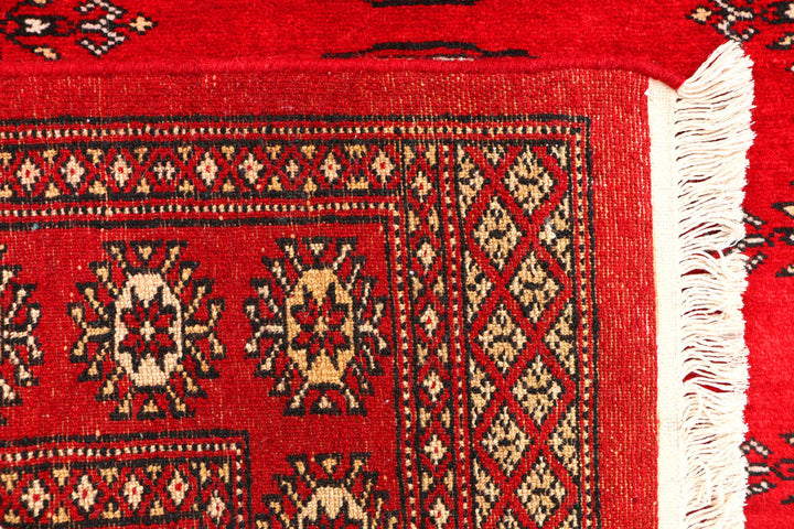 Red Bokhara 3' 1 x 4' 9 - No. 44114 - ALRUG Rug Store