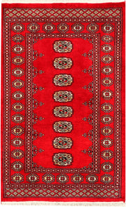Red Bokhara 3' 1 x 4' 9 - No. 44114 - ALRUG Rug Store