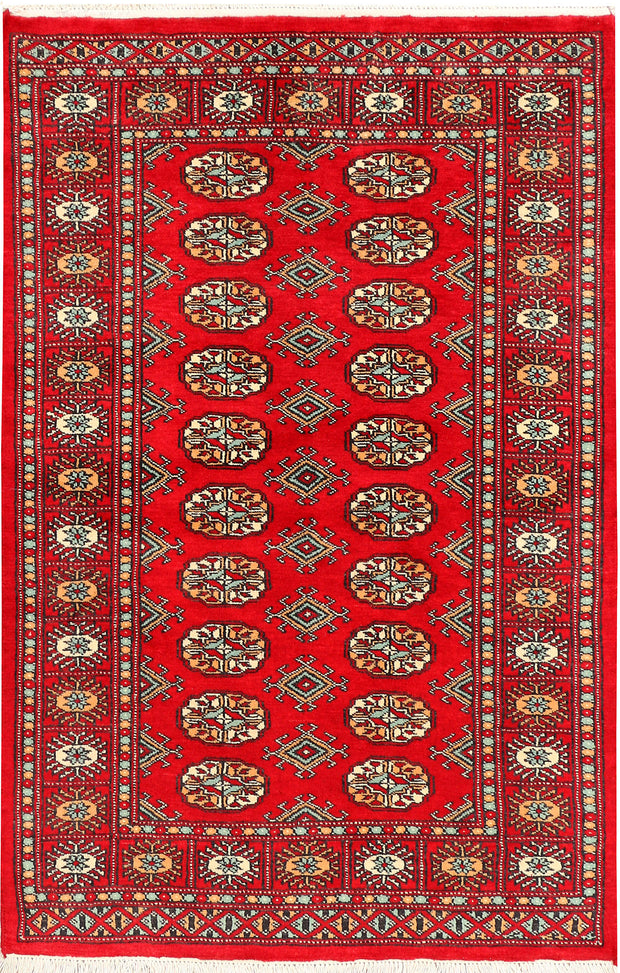 Red Bokhara 3'  1" x 4'  8" - No. QA91644