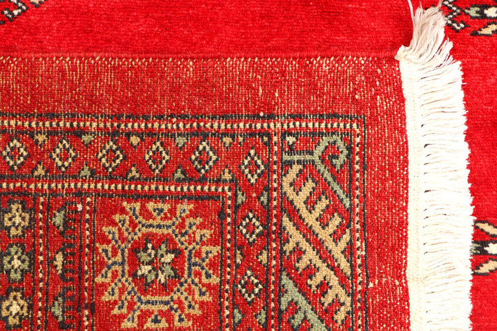 Red Bokhara 3' 2 x 5' 3 - No. 44118 - ALRUG Rug Store