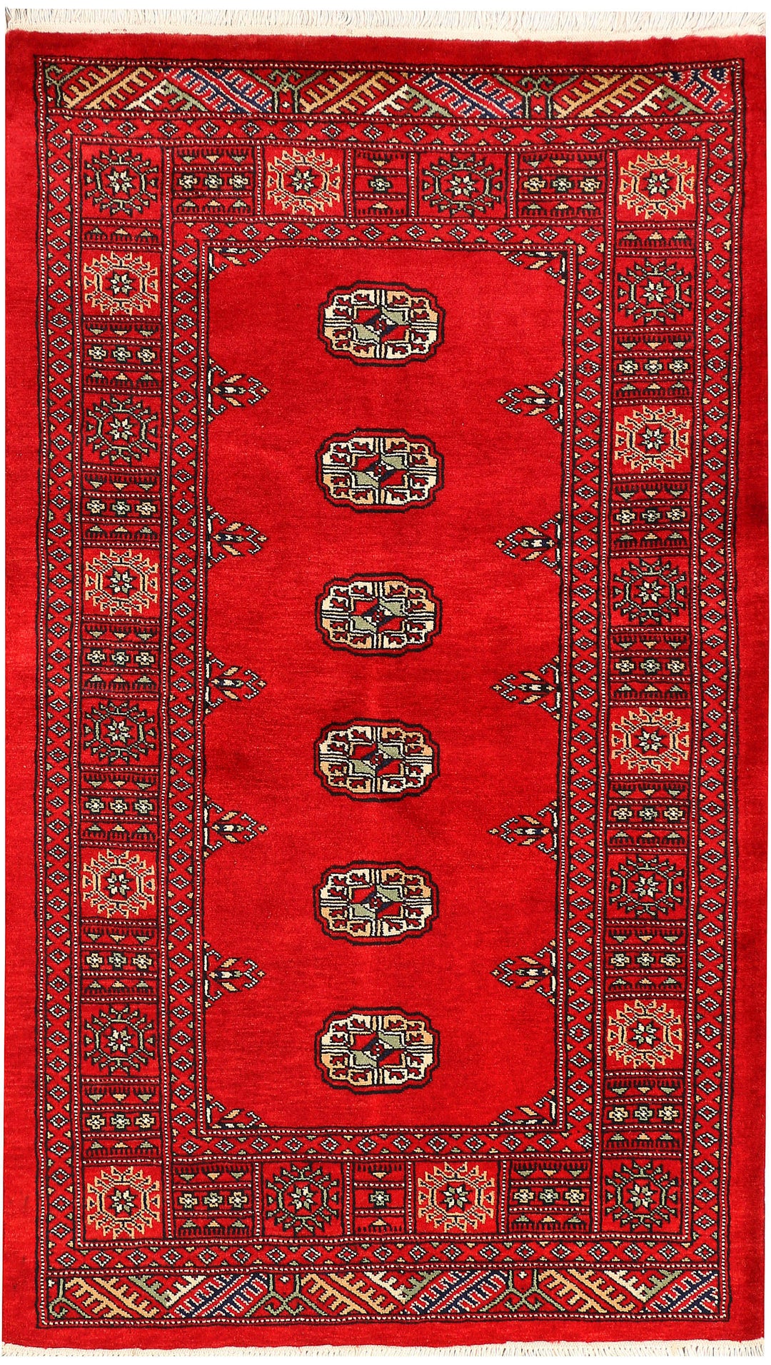 Red Bokhara 3' 2 x 5' 3 - No. 44118 - ALRUG Rug Store