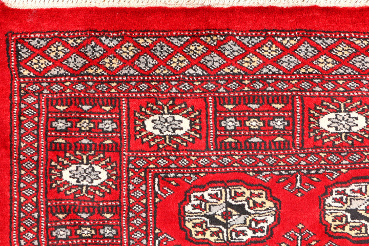 Red Bokhara 2' 11 x 5' 2 - No. 44120 - ALRUG Rug Store