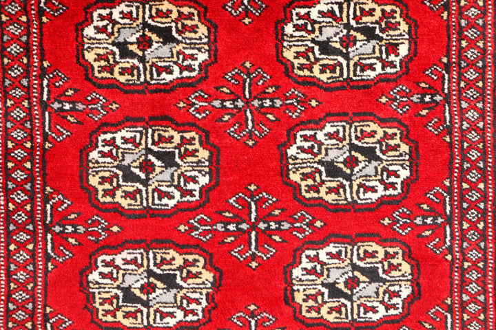 Red Bokhara 2' 11 x 5' 2 - No. 44120 - ALRUG Rug Store