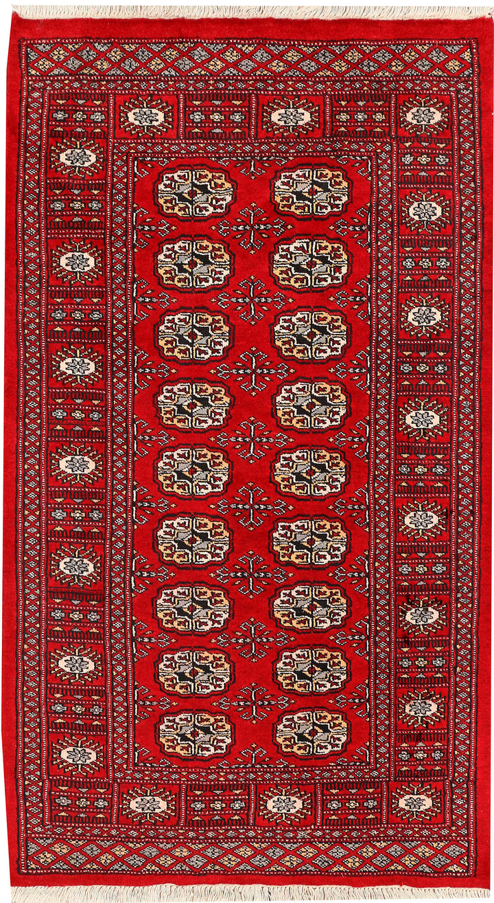 Red Bokhara 2' 11 x 5' 2 - No. 44120 - ALRUG Rug Store