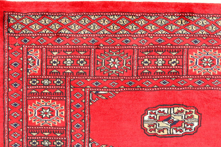 Red Bokhara 3' 1 x 4' 11 - No. 44122 - ALRUG Rug Store