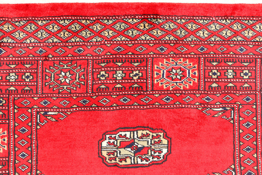 Red Bokhara 3' 1 x 4' 11 - No. 44122 - ALRUG Rug Store