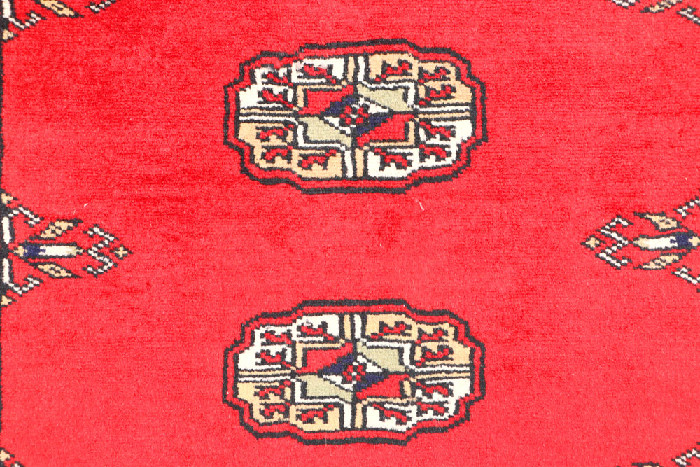 Red Bokhara 3' 1 x 4' 11 - No. 44122 - ALRUG Rug Store