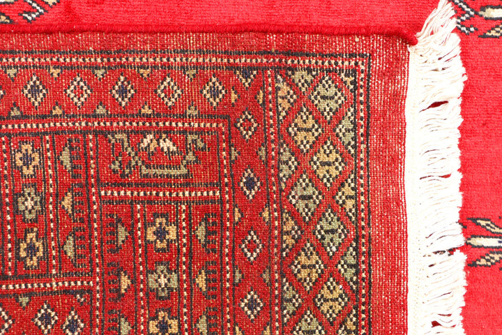 Red Bokhara 3' 1 x 4' 11 - No. 44122 - ALRUG Rug Store