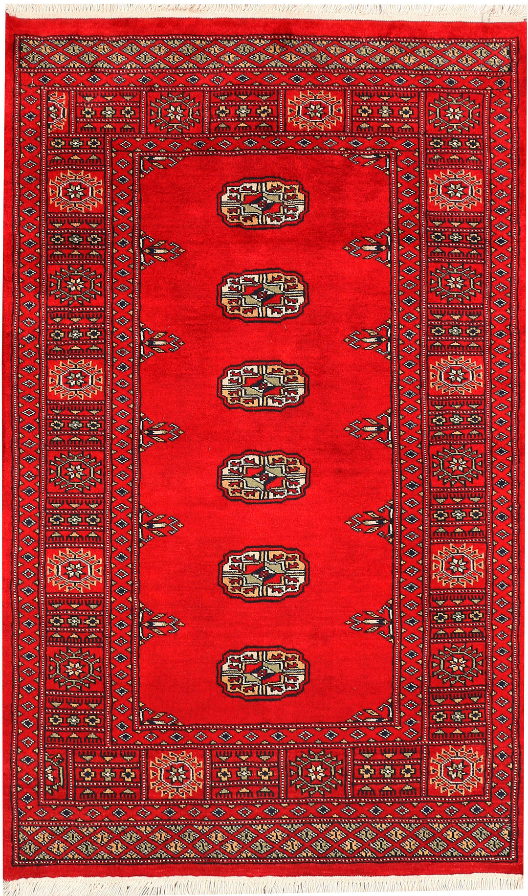 Red Bokhara 3' 1 x 4' 11 - No. 44122 - ALRUG Rug Store