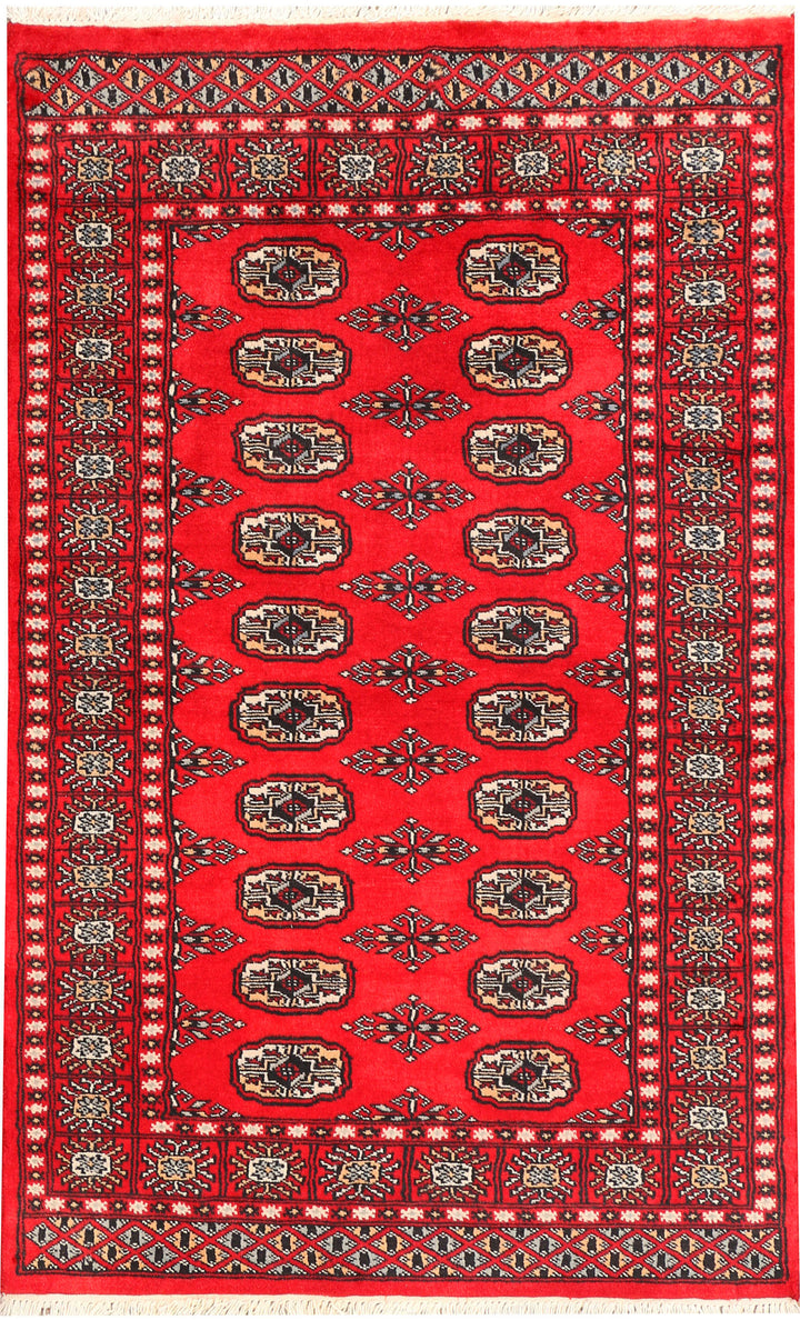 Red Bokhara 3' x 4' 10 - No. 44126 - ALRUG Rug Store