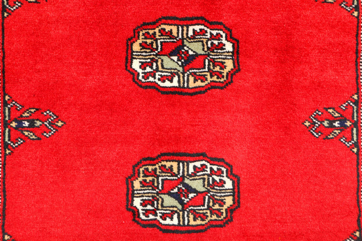 Red Bokhara 3' 1 x 5' 4 - No. 44128 - ALRUG Rug Store