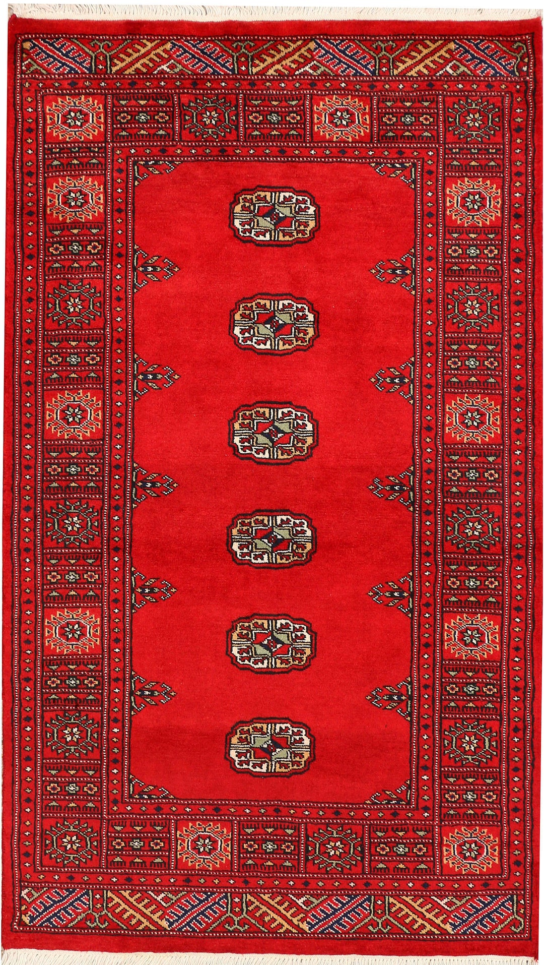 Red Bokhara 3' 1 x 5' 4 - No. 44128 - ALRUG Rug Store