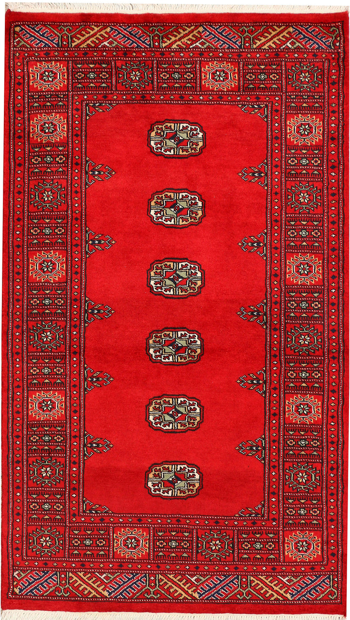 Red Bokhara 3' 1 x 5' 4 - No. 44128 - ALRUG Rug Store