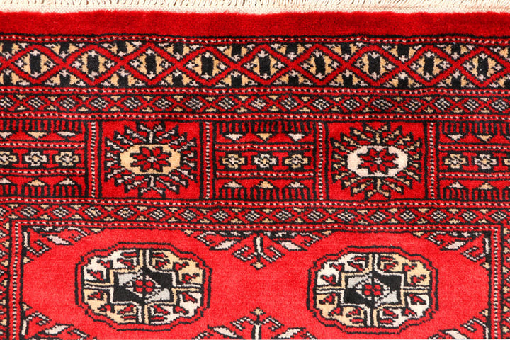 Red Bokhara 3'  1" x 5'  2" - No. QA66696