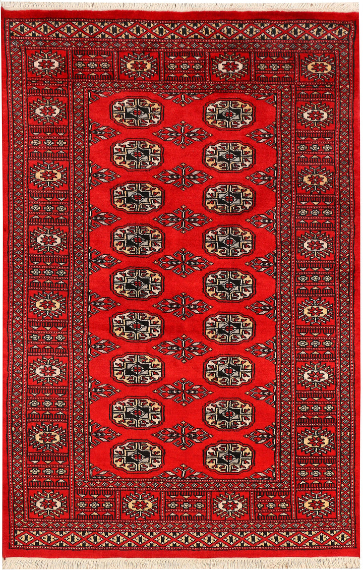 Red Bokhara 3'  1" x 5'  2" - No. QA66696