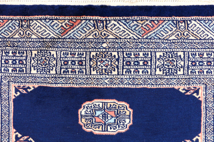 Midnight Blue Bokhara 3' 2 x 5' 1 - No. 44131 - ALRUG Rug Store