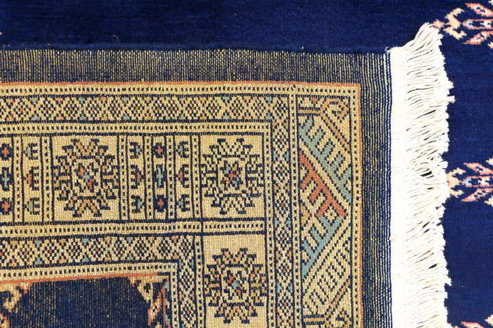 Midnight Blue Bokhara 3' 2 x 5' 1 - No. 44131 - ALRUG Rug Store