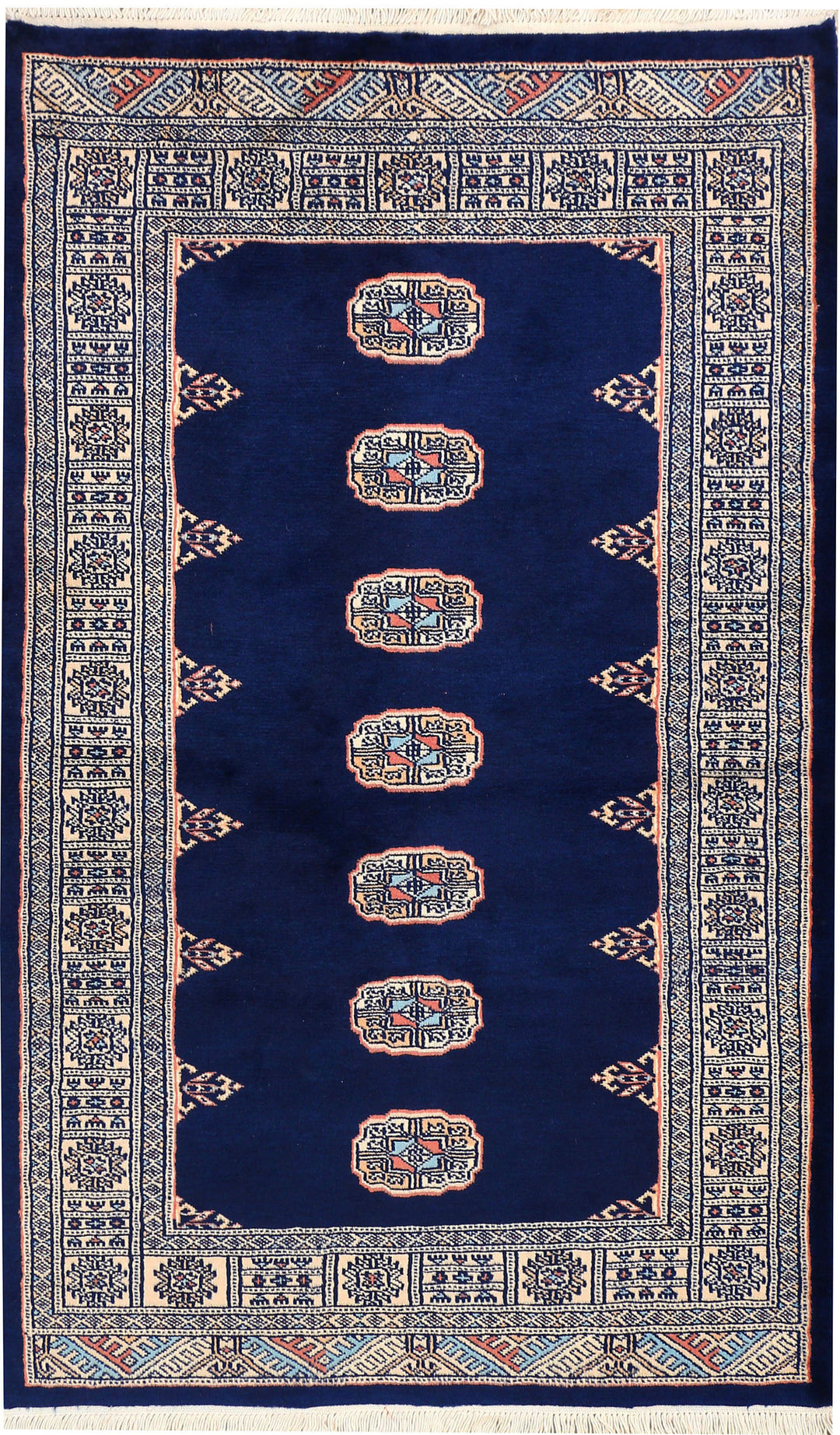 Midnight Blue Bokhara 3' 2 x 5' 1 - No. 44131 - ALRUG Rug Store