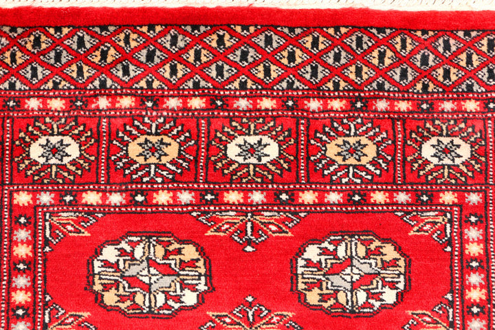 Red Bokhara 3' 3 x 5' 2 - No. 44136 - ALRUG Rug Store