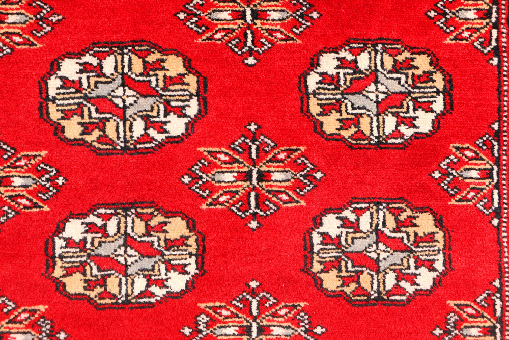 Red Bokhara 3' 3 x 5' 2 - No. 44136 - ALRUG Rug Store