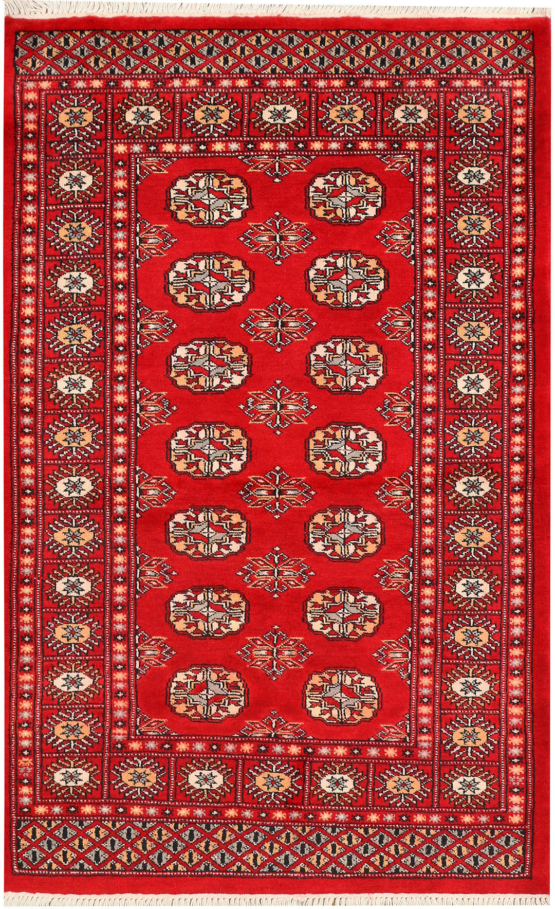 Red Bokhara 3' 3 x 5' 2 - No. 44136 - ALRUG Rug Store