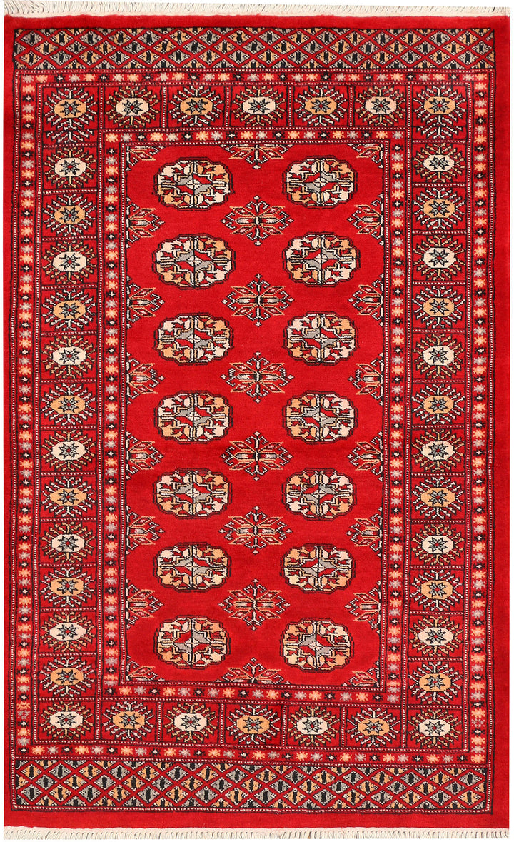 Red Bokhara 3' 3 x 5' 2 - No. 44136 - ALRUG Rug Store