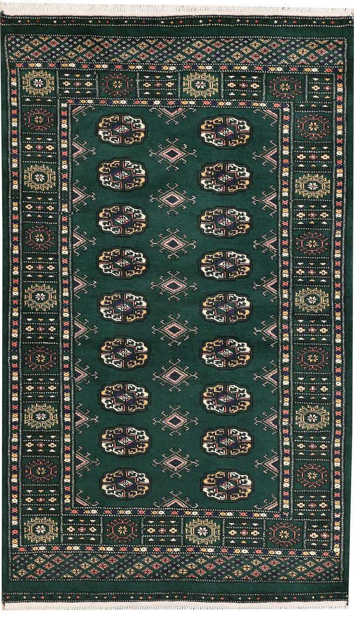 Darkgreen Bokhara 3' 1 x 5' 2 - No. 44137
