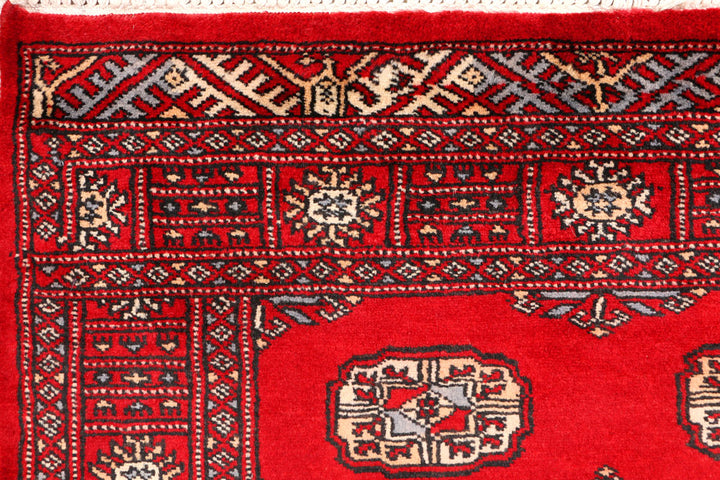 Red Bokhara 3' 1 x 5' 5 - No. 44140 - ALRUG Rug Store