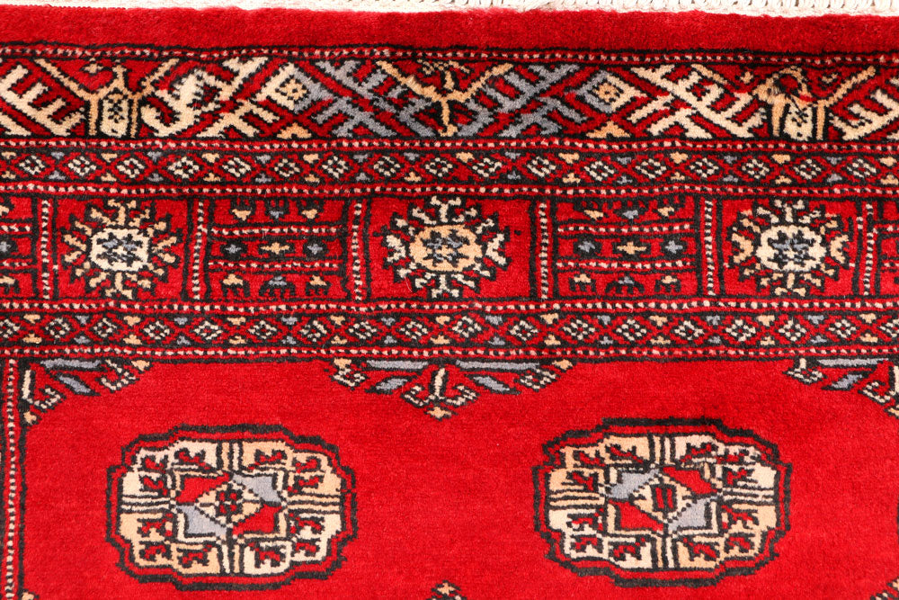 Red Bokhara 3' 1 x 5' 5 - No. 44140 - ALRUG Rug Store
